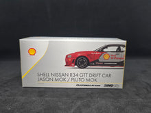 Load image into Gallery viewer, Shell Nissan R34 GTT Drift Car Jason Mok/Pluto Mok INNO64