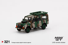 Load image into Gallery viewer, Land Rover Defender 110 Malaysian Army #321 Mini GT Malaysia Exclusive