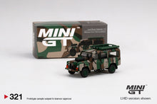 Load image into Gallery viewer, Land Rover Defender 110 Malaysian Army #321 Mini GT Malaysia Exclusive
