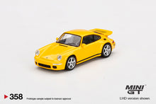 Load image into Gallery viewer, RUF CTR Anniversary Blossom Yellow #358 Mini GT