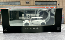 Load image into Gallery viewer, Mini Cooper  WHT &quot;LBWK&quot; Aurora Model