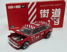 Load image into Gallery viewer, Datsun 510 Wagon Kaido Fire Dept #020 Kaidohouse + Mini GT