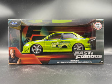 Brian’s Mitsubishi Lancer Evolution VII Fast & Furious Jada 1:24