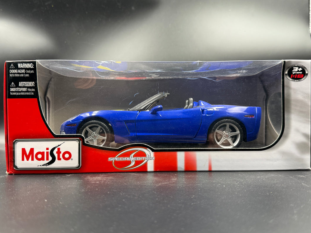 2005 Chevrolet Corvette BLUE  Maisto 1:18