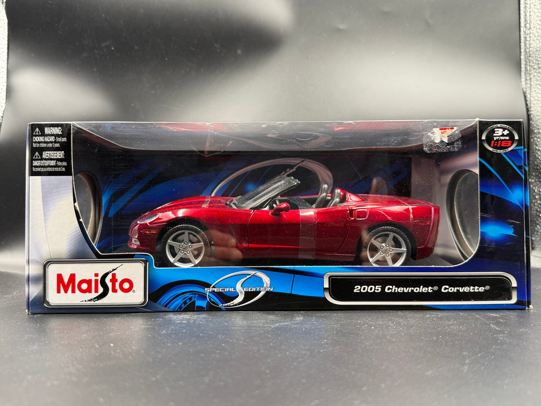 2005 Chevrolet Corvette RED Maisto 1:18