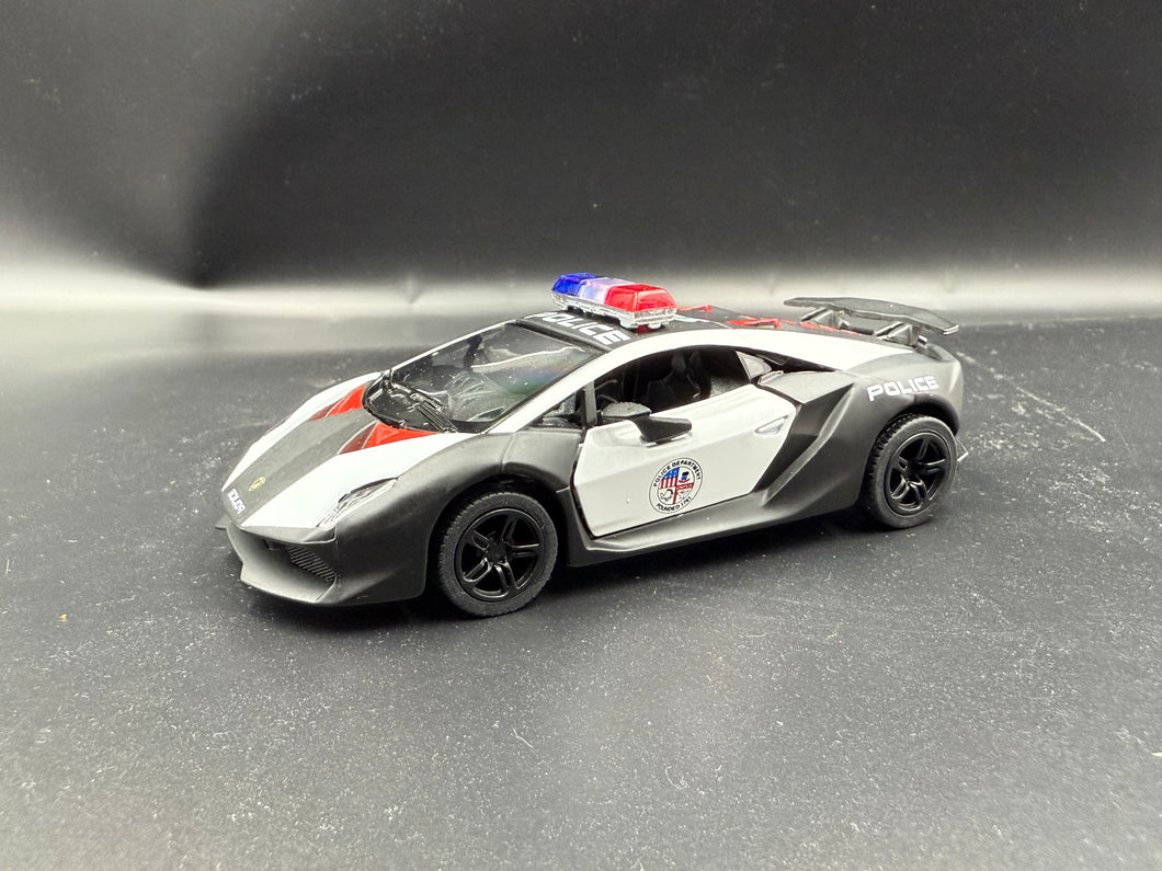 5″ DIE CAST LAMBORGHINI POLICE CAR Pullback