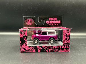 1976 Ford Bronco “USA Walmart Exclusive” Pink Chrome Series M2