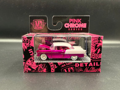 1955 Chevrolet Bel Air “USA Walmart Exclusive” Pink Chrome Series M2