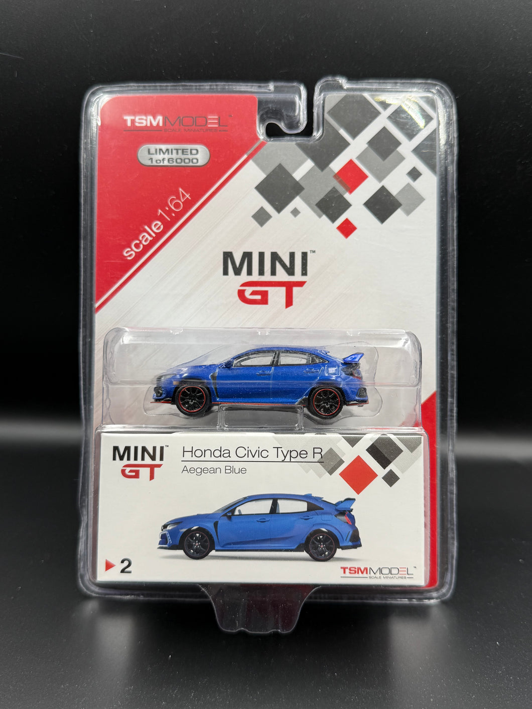 Honda Civic Type R Aegean Blue Mini GT #002