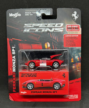 Load image into Gallery viewer, Ferrari Monday SP1 RED SPEED ICONS Maisto 1:64 Scale