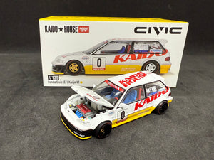 Honda Civic {EF} Kanjo V1 White/Yellow KaidoHouse #139