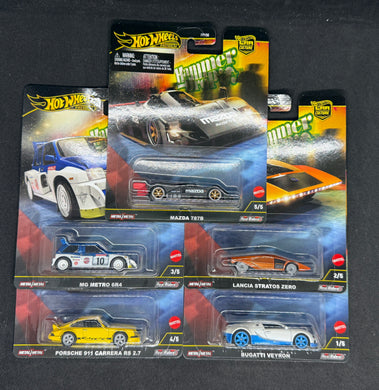 Hammer Drop Car Culture 2024 F Case Hot Wheels Set Of 5