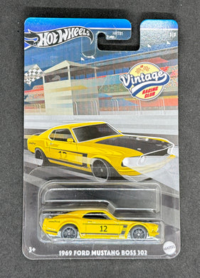 1969 Ford Mustang BOSS 302 Hot Wheels Vintage Racing
