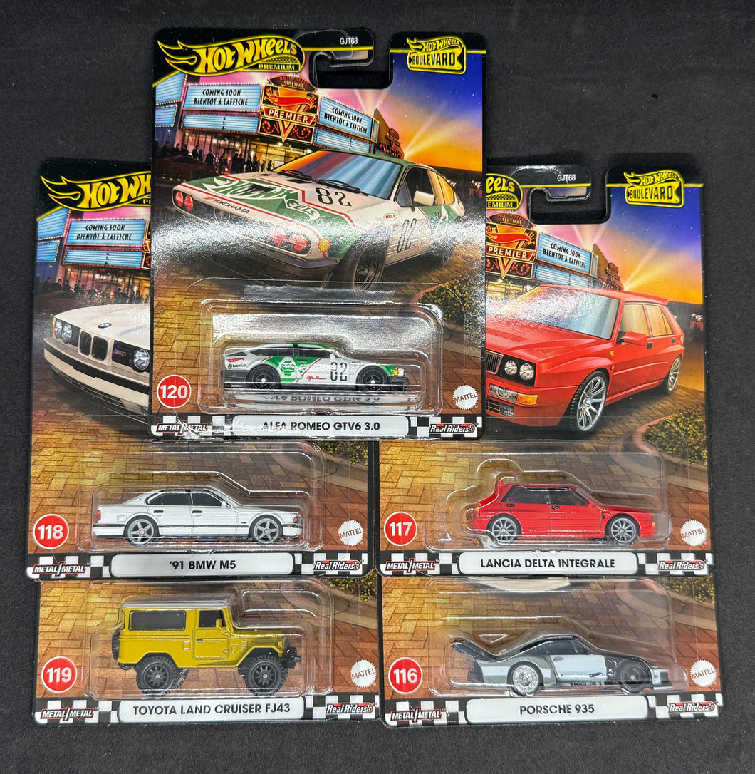 Hot Wheels Boulevards “Walmart Exclusives” 2025 A Case Set