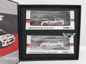 Toyota Corolla AE86 Levin "TRACKERZ" Racing & Mitsubishi  Box Set INNO64