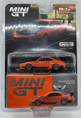 Nissan Silvia S15 D-Max Metallic Orange Mini GT MiJo Exclusives