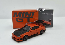 Load image into Gallery viewer, Nissan Silvia S15 D-Max Metallic Orange Mini GT MiJo Exclusives