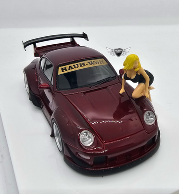 Blond Girl Leaning On Car Siri Studio Figure