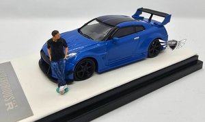 Fast & Furious GT-R (R35) Black Wheel w/Figure Mini Station