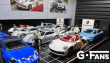 Load image into Gallery viewer, G Fans Models 1/64 Building W/ Lights Porsche Diorama #710031