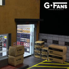 Load image into Gallery viewer, G Fans Models 1/64 Car Model Shop Building Diorama #710026