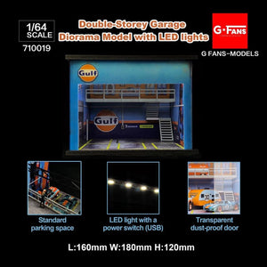 Gulf Double Storey Garage G-Fan Diorama