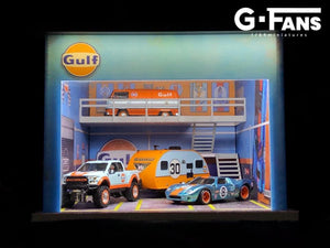 Gulf Double Storey Garage G-Fan Diorama