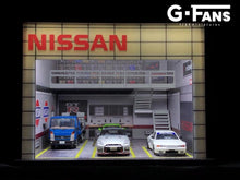 Load image into Gallery viewer, Nissan Double Storey Garage Diorama G-Fan