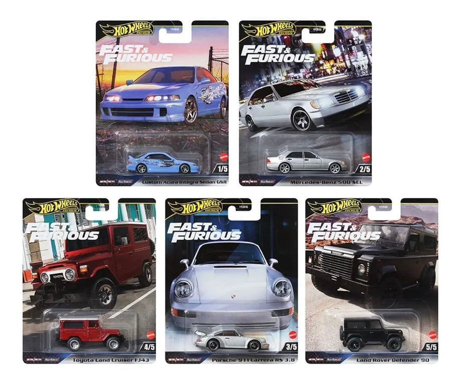 Hot Wheels 1:64 Fast & Furious Premium 2024 G Set Of 5