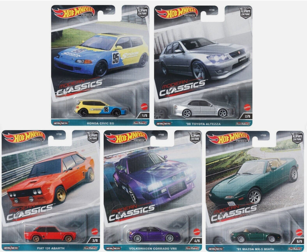 Hot Wheels Modern Classics 2023 Car Culture Set Of 5