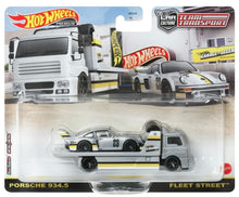 Load image into Gallery viewer, Hot Wheels Premium Legends Transport Hauler Porsche 934.5 &amp; Fleet Street Hauler