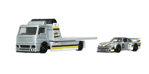 Hot Wheels Premium Legends Transport Hauler Porsche 934.5 & Fleet Street Hauler