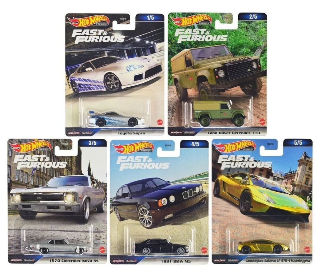 Fast & Furious D Case Hot Wheels Set Of 5