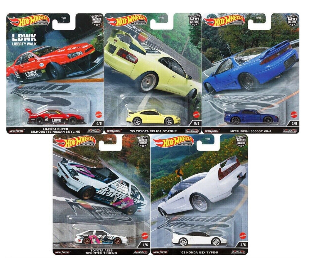 Mountain Drifters 2022 Car Culture Premium Hot Wheels Set Of 5