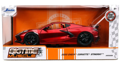 Jada 1/24 “BIGTIME Muscle” 2020 Corvette Stingray Candy Red