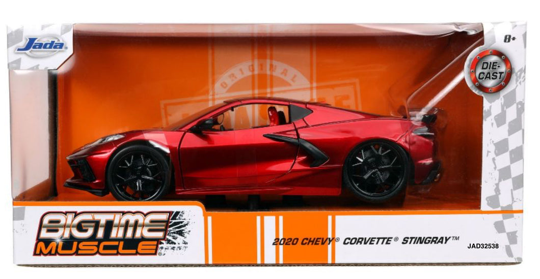 Jada 1/24 “BIGTIME Muscle” 2020 Corvette Stingray Candy Red