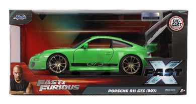 Jada 1/24 “Fast & Furiouis” Porsche 911 GT3 (997) Glossy Green