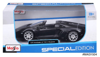 Maisto 1/24 Special Edition Lamborghini Aventador LP 700-4 Roadster (Matte Black)