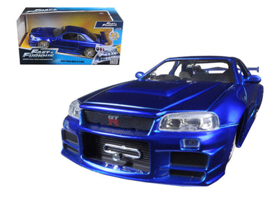 Jada 1/24 “Fast & Furious” Brian’s 2002 Nissan Skyline R34 Blue