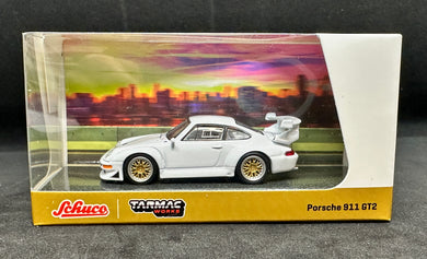 Porsche 911 GT2 White Tarmac/Schuco