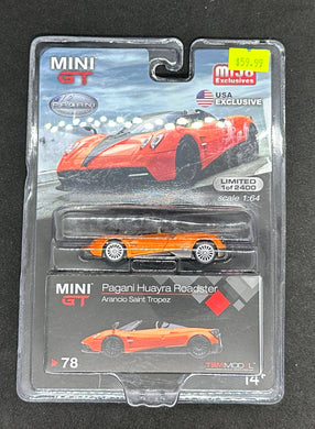 Pagani Huayra Roadster Arancio Saint Tropez Mini GT Chase