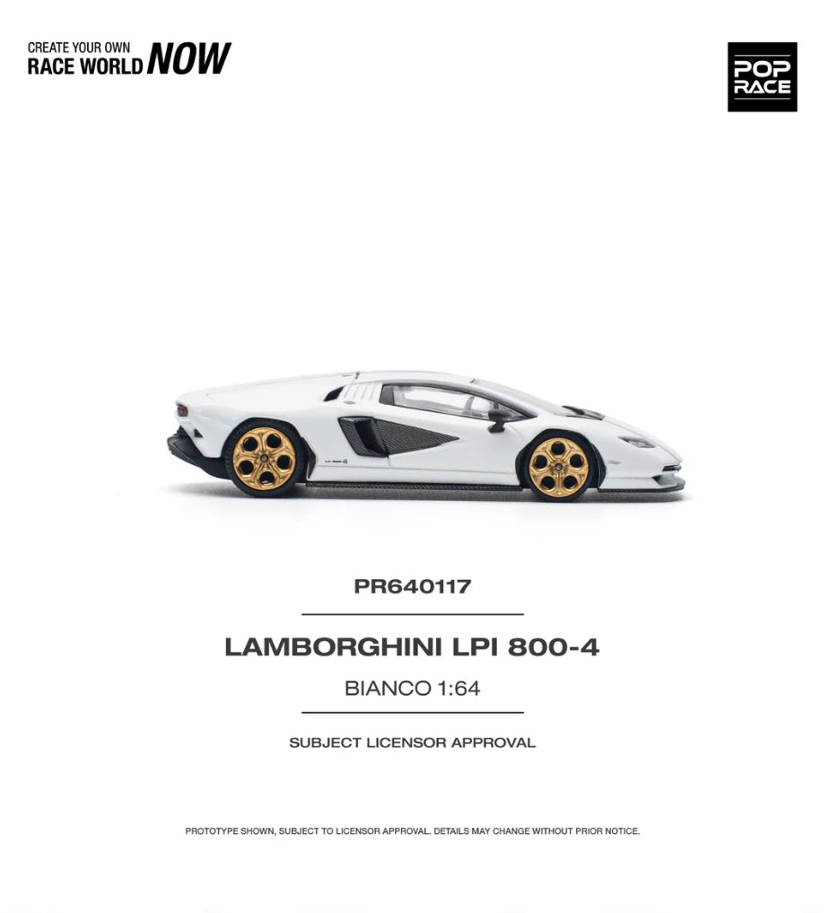 Lamborghini Countach LPI 800-4 Bianca Siderale POPRACE