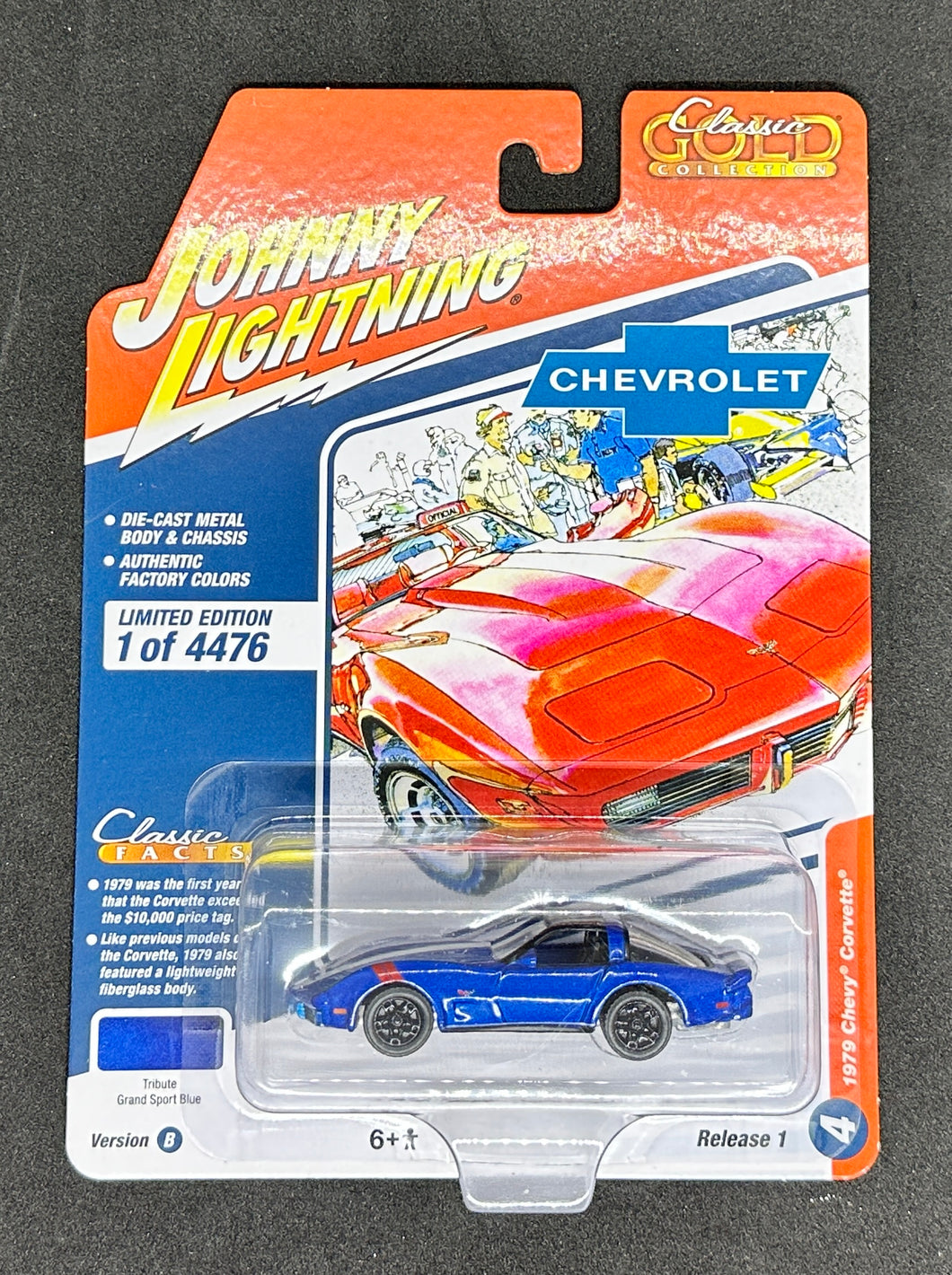 1979 Chevy Corvette BLUE Johnny Lightning