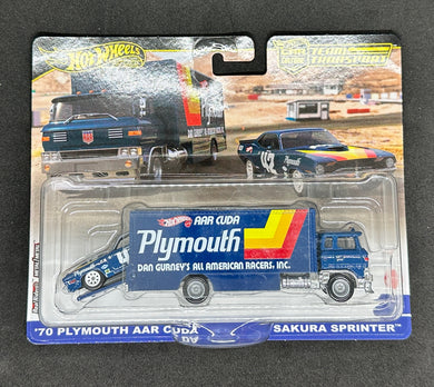 70 Plymouth AAR Cuda/Sakura Sprinter HW Team Transport #63