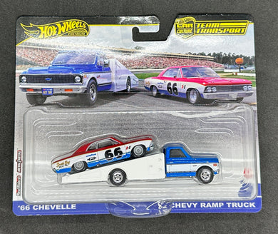 66 Chevelle/72 Chevy Ramp Truck HW Team Transport #64