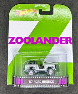 67 Ford Bronco “ZOOLANDER” Retro Entertainment Hot Wheels