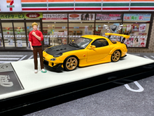 Load image into Gallery viewer, Mazda RX-7 Tugongtou Script D-Yellow Carbon Blk Cap Doll Ver TimeMicro