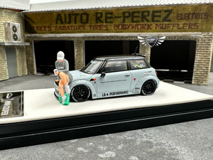 LBWK Mini Cooper w/Figure Aurora Model