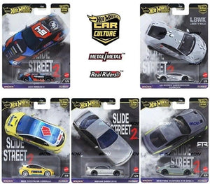 Slide Street 2 2024 Car Culture Hot Wheels 1:64 Set Of 5