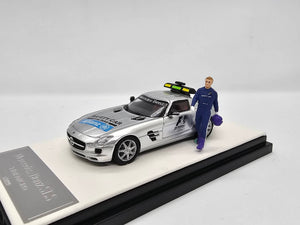 Mercedes -Benz SLS Safety Car w/Figure TimeMicro